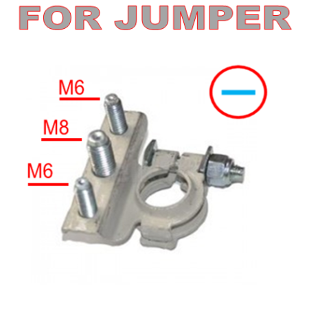 Citroen Jumper, Fiat Ducato, Peugeot Boxer - Borna Acumulator ( - ) Citroen Jumper an 01.1990 - 03.2014