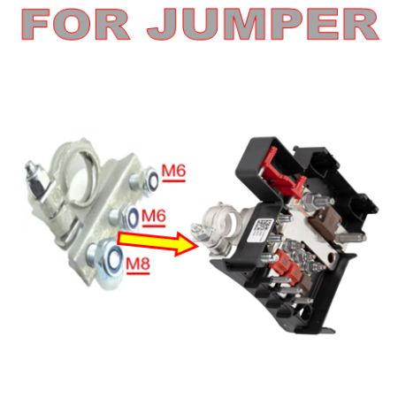 Citroen Jumper, Fiat Ducato, Peugeot Boxer - Borna Acumulator ( + ) Citroen Jumper Fara Panou Sigurante an 06.2006 - 12.2016