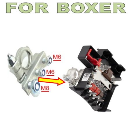 Citroen Jumper, Fiat Ducato, Peugeot Boxer - Borna Acumulator ( + ) Peugeot Boxer Fara Panou Sigurante an 06.2006 - 12.2016