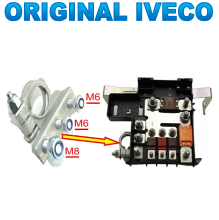 Iveco Daily IV an 2006-2011 - Borna Acumulator ( + ) Iveco Daily Fara Panou Sigurante an 05.2006 - 03.2014