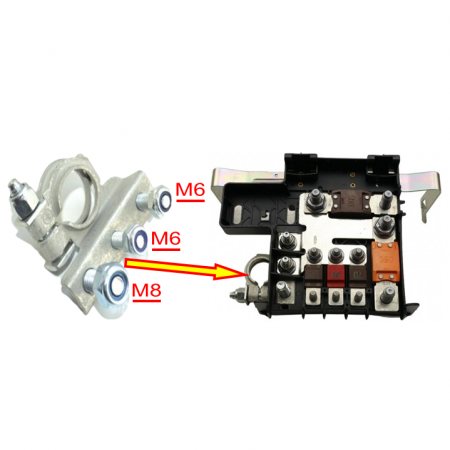 Borna Acumulator ( + ) Iveco Daily Fara Panou Sigurante an 05.2006 - 03.2014 [1]