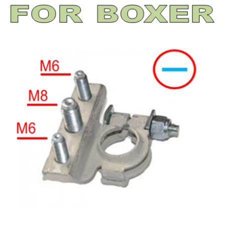 Citroen Jumper, Fiat Ducato, Peugeot Boxer - Borna Acumulator ( - ) Peugeot Boxer an 06.2006 - 12.2016