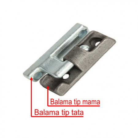 Iveco Daily V an  2011-2014 - Balama Oblon Aluminiu 2 Piese L90mm