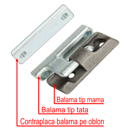 Iveco Daily III an 1999-2006 - Balama Oblon Aluminiu 3 Piese L90mm