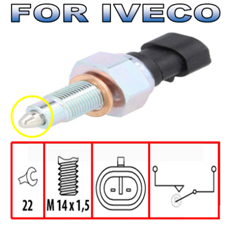 Iveco Daily IV an 2006-2011 - Comutator Lampa Mers Inapoi Iveco Daily an dupa - 05.1999