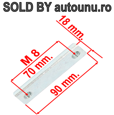 Iveco Daily IV an 2006-2011 - Placa Balama Oblon L90mm