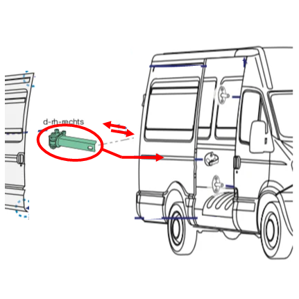 Ghidaj Cu Role Usa Culisanta Jumatate Iveco Daily an 05.1999 - 03.2014 [5]