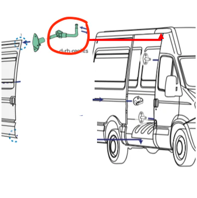 Ghidaj Usa Culisanta Iveco Daily an 05.1999 - 05.2006 [1]