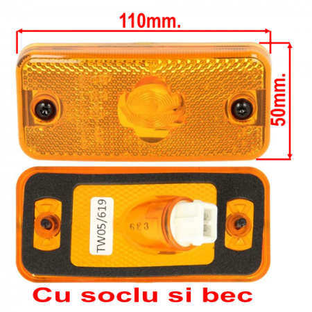 Iveco Daily IV an 2006-2011 - Lampa Laterala Cu Soclu Bec Iveco Daily IV an 05.2006 - 08.2011