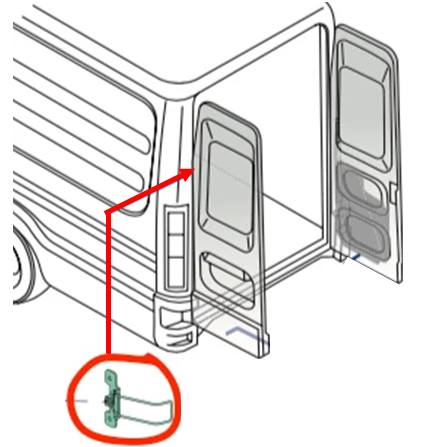 Limitator Usa Spate Stanga Sau Dreapta Iveco Daily an 05.1999 - 01.2019 [5]