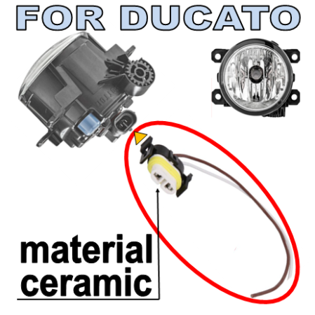 Citroen Jumper, Fiat Ducato, Peugeot Boxer - Mufa Proiector Stanga Sau Dreapta Fiat Ducato 07.2014 - 12.2020