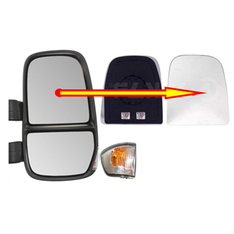 Iveco Daily V an  2011-2014 - Oglinda Geam Dreapta Sus Iveco Daily V an 08.2011 - 03.2014