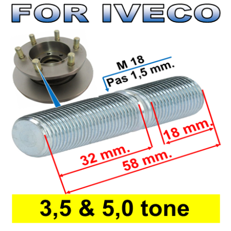 Iveco Daily V an  2011-2014 - Prezon Roata Iveco Daily 35C si 50C an 05.1999 - 01.2019
