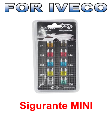 Iveco Daily II an 1990-1999 - Sigurante Fuzibile Marime Mini Iveco Daily