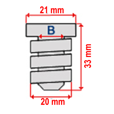 Set 2 Tampoane Capota Iveco Daily ( an 01.1990 - in prezent ) [3]
