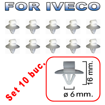 Iveco Daily V an  2011-2014 - Set Agrafe Fixare Elemente M1 Iveco Daily an dupa - 01.1990 500339745