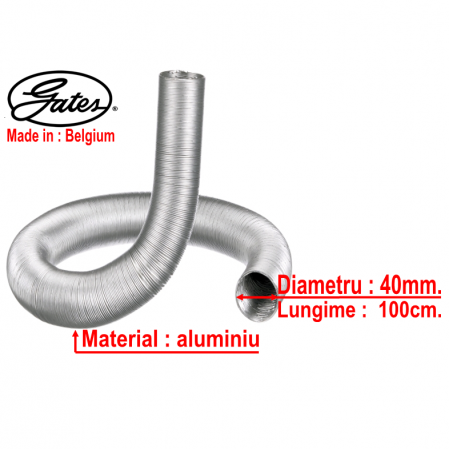 Iveco Daily V an  2011-2014 - Sirocou Webasto Furtun Admisie Aer Aluminiu D:40mm