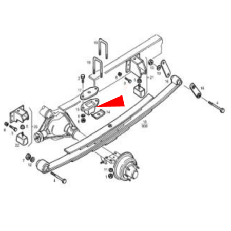 Tampon Suport Arc Spate Iveco Daily an 01.1990 - 01.2019 [2]