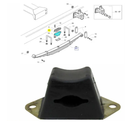 Tampon Suport Arc Spate Iveco Daily an 01.1990 - 01.2019 [4]