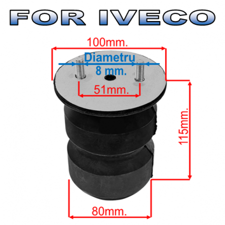 Iveco Daily III an 1999-2006 - Tampon Suspensie Spate Iveco Daily an dupa - 01.1990