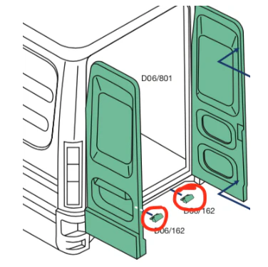Tampon Usa Spate Jos Iveco Daily an 05.1999 - 01.2019 [1]