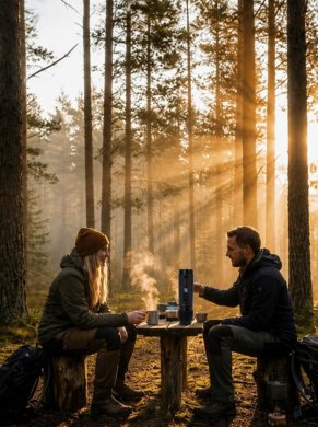 Aparat de cafea portabil camping drumetie
