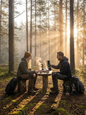 Aparat de cafea portabil camping drumetie