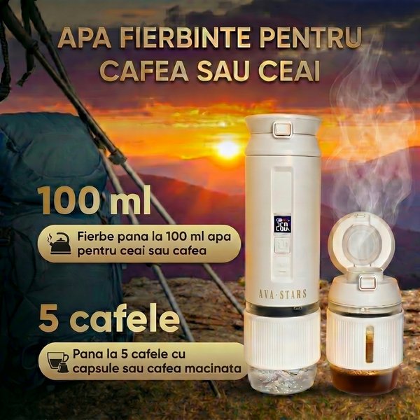 Rezervor 100ml aparat cafea portabil fierbe apa