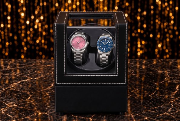 Watch Winder Luxury 2, geam de acril si interior