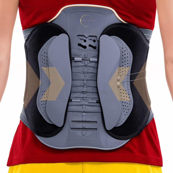 Centura Lombara, Suport Zona Lombara pentru Decompresie Coloana V, Hernie de Disc, Durere Sciatica, Ajustabila, Unisex [1]