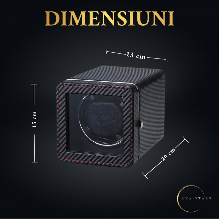 Cutie intors ceas automatic, Luxury 1, Ava-Stars ®, Interior cu LED, din Piele [5]
