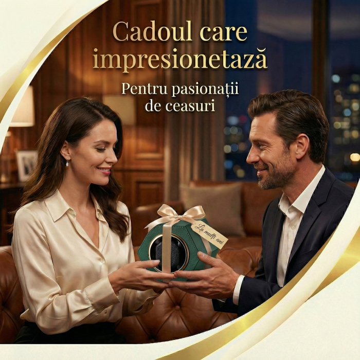 Cutie Întors Ceas Automatic,  Watch Winder Premium W147, 1 Program Automat de rotatie, Motor Silențios, Alimentare la Priză [7]