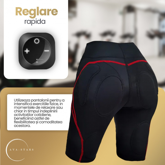 Echipament EMS pentru Slabit, Tonifierea Muschilor Fesieri si Picioare, Ava-Stars ®, Pantaloni cu sistem electrostimulare pentru exercitii fitness [6]