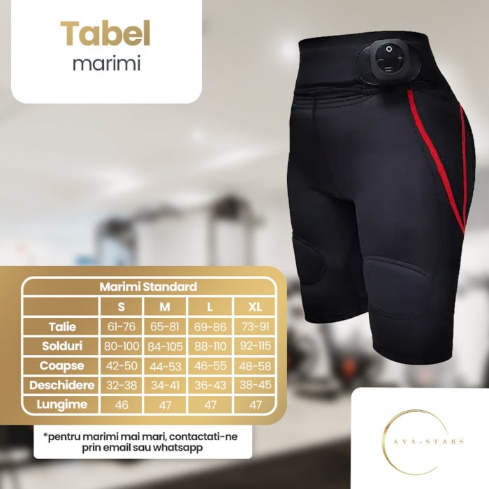 Echipament EMS pentru Slabit, Tonifierea Muschilor Fesieri si Picioare, Ava-Stars ®, Pantaloni cu sistem electrostimulare pentru exercitii fitness [7]