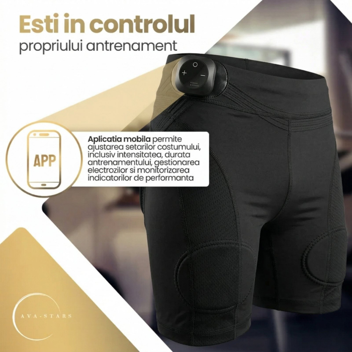Pantaloni EMS Wireless Bărbați Ava-Stars® - Tonifiere Fesieri și Coapse [7]