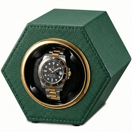 CUTII SI ACCESORII - Cutie Întors Ceas Automatic,  Watch Winder Premium W147, 1 Program Automat de rotatie, Motor Silențios, Alimentare la Priză