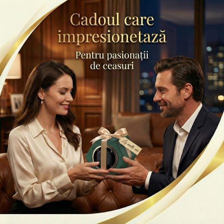 Cutie Întors Ceas Automatic,  Watch Winder Premium W147, 1 Program Automat de rotatie, Motor Silențios, Alimentare la Priză [6]