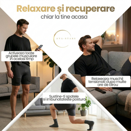 Pantaloni EMS Wireless Bărbați Ava-Stars® - Tonifiere Fesieri și Coapse [1]