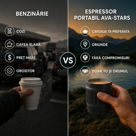 Espressor Portabil, Aparat de Cafea Portabil pentru Capsule Dolce Gusto, Capsule Nespresso, Cafea Macinata, Incalzeste Apa, 30 Bari, Baterie 9600 mAh, Rezervor 100 ml [3]