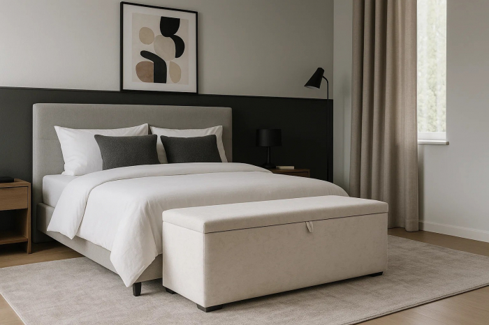 Bancheta Daria Cu Spatiu De Depozitare Bej [3]