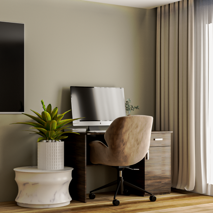 Birou calculator E05, Wenge , 120x76.5x60 cm [1]