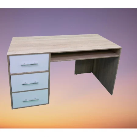 Birou Calculator, Sonoma/ Alb, grosime 1.6 cm, 85x120x60 cm [2]