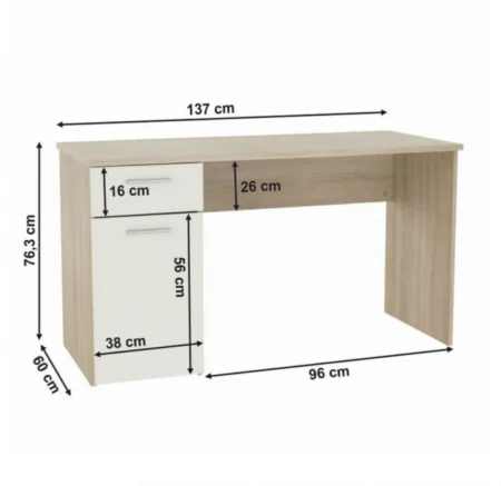 Birou SKM 1 Sonoma&Alb [4]