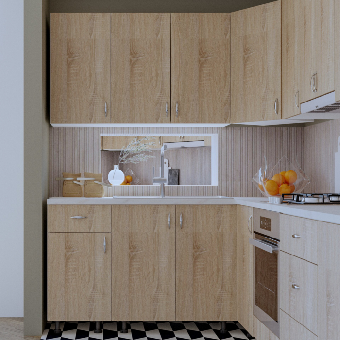 Bucatarie Andreea Colt Sonoma&Alb [3]