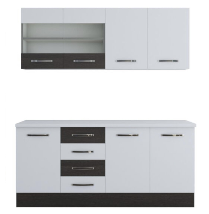 Bucatarie Karina  1.8m  Alb&Wenge [3]