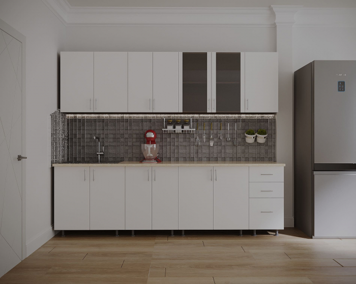 Bucatarie Lana PAL 2.6m Alb/Wenge [1]