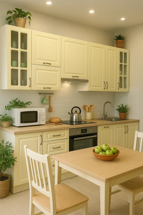 Bucatarie Lola 2.8 m MDF - Crem [3]