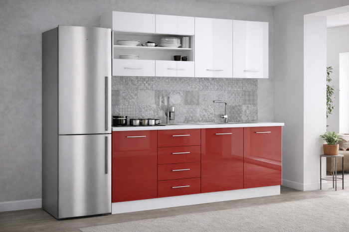 Bucatarie din Mdf lucios Antonia 1.8 m [2]