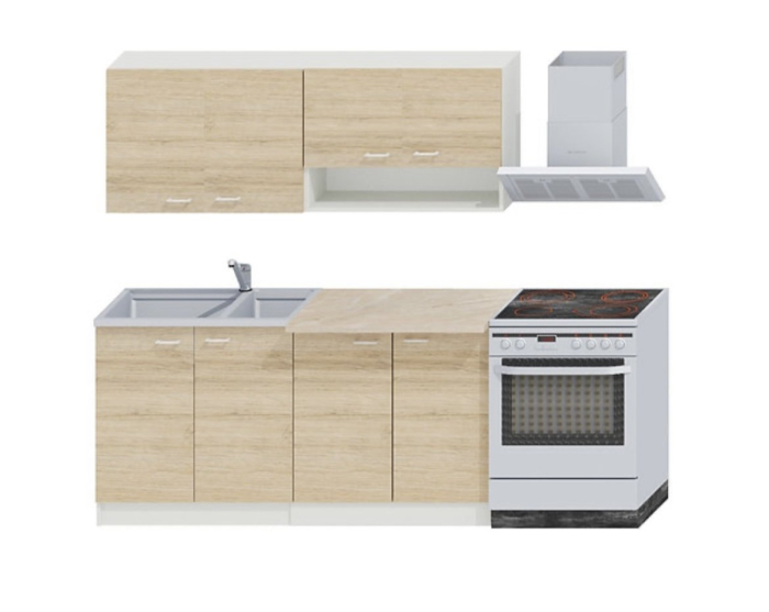 Bucatarie Paula 1.6m Alb&Sonoma [2]