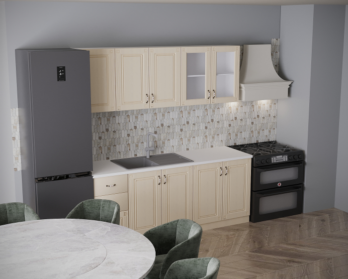 Bucatarie Roma MDF 2.0m Crem [3]